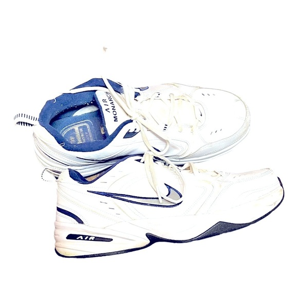 Nike Other - Men's Nike Air Monarch Sneakers Size 12W White Blue